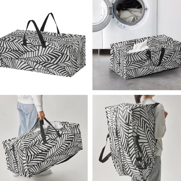 2x SLUKIS zippered bag, black/white, 20 gallon - Picture 5 of 5